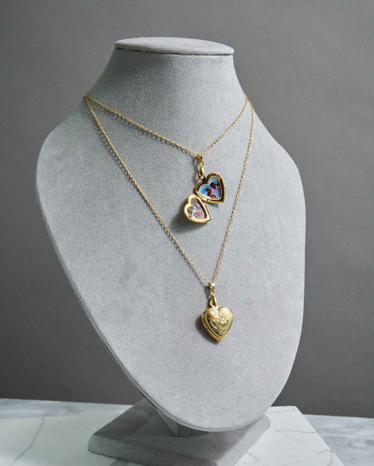 Collar Relicario corazón