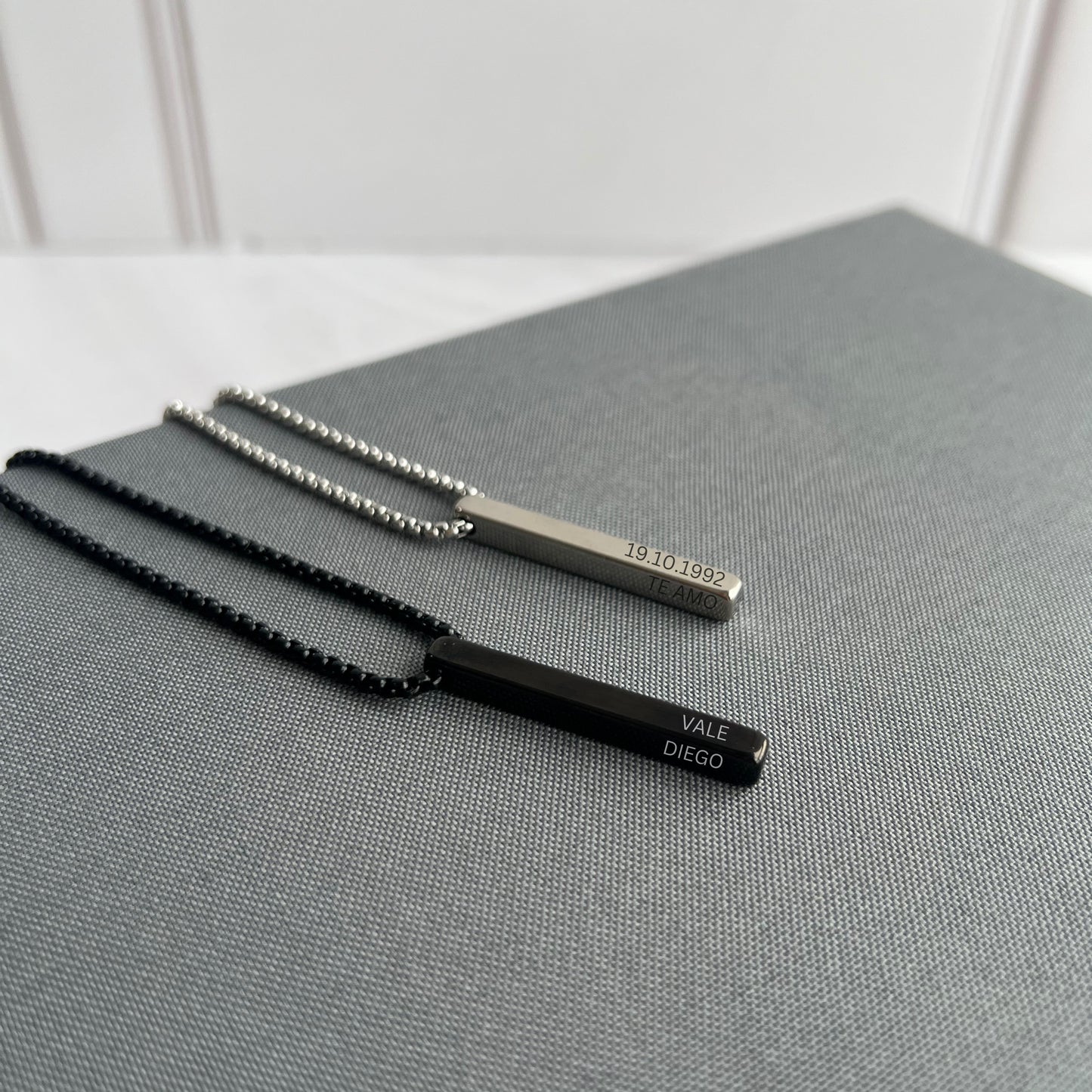 Collar 3D largo cadena chunky