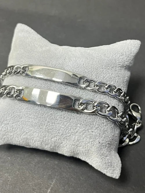 Dúo pulseras acero