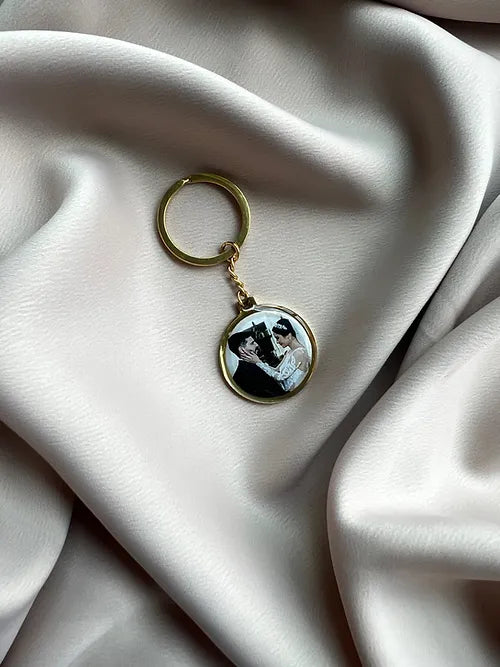 Llavero con fotografía y resina