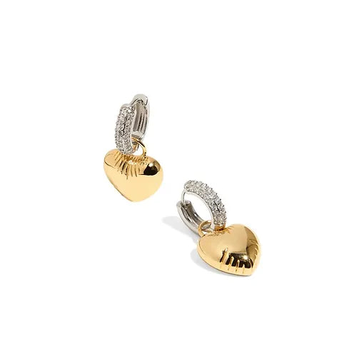 Aretes Perla corazón