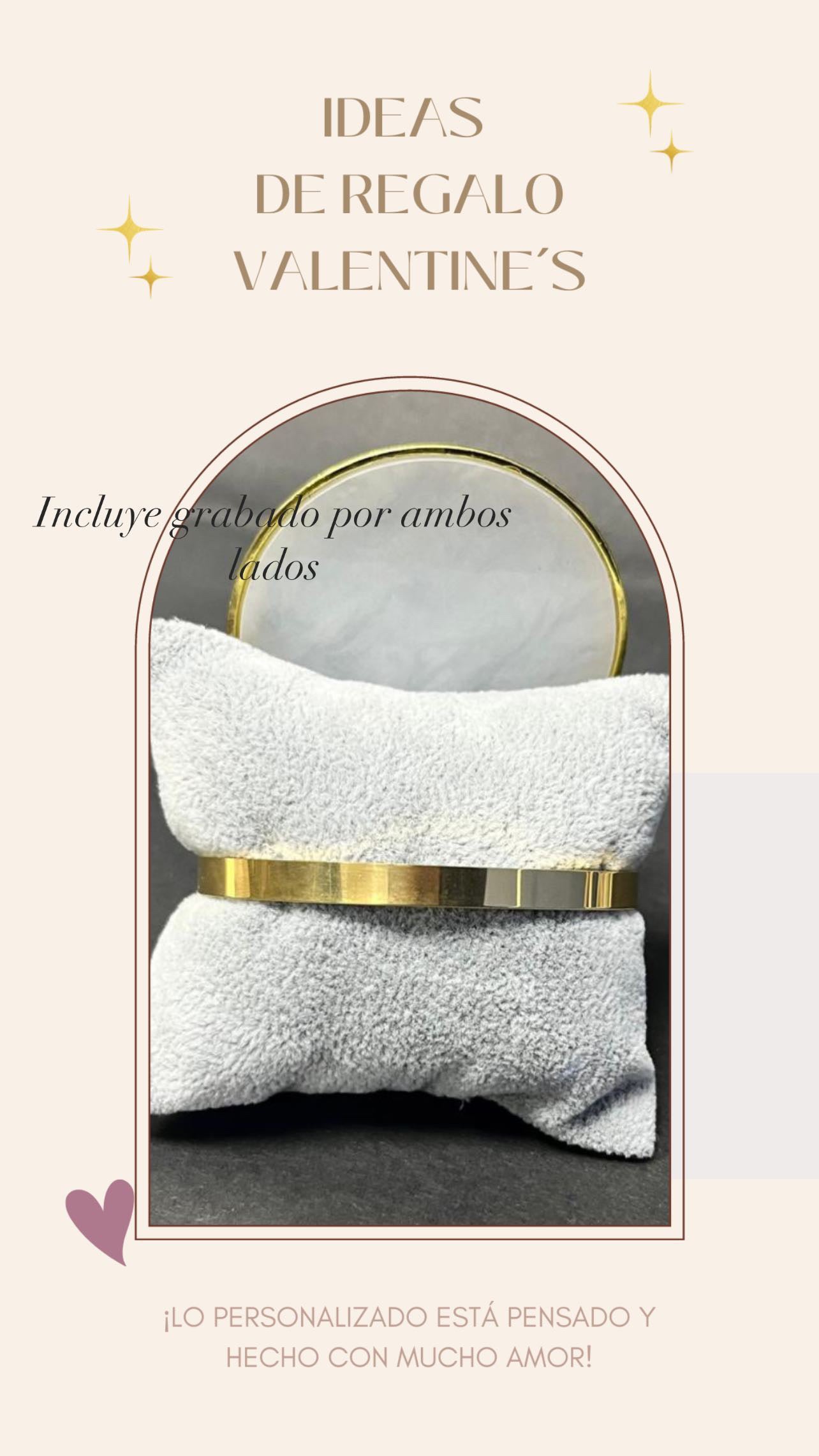 Dúo Pulseras Sorela grabada