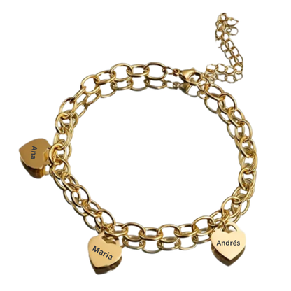 Pulsera corazones mini
