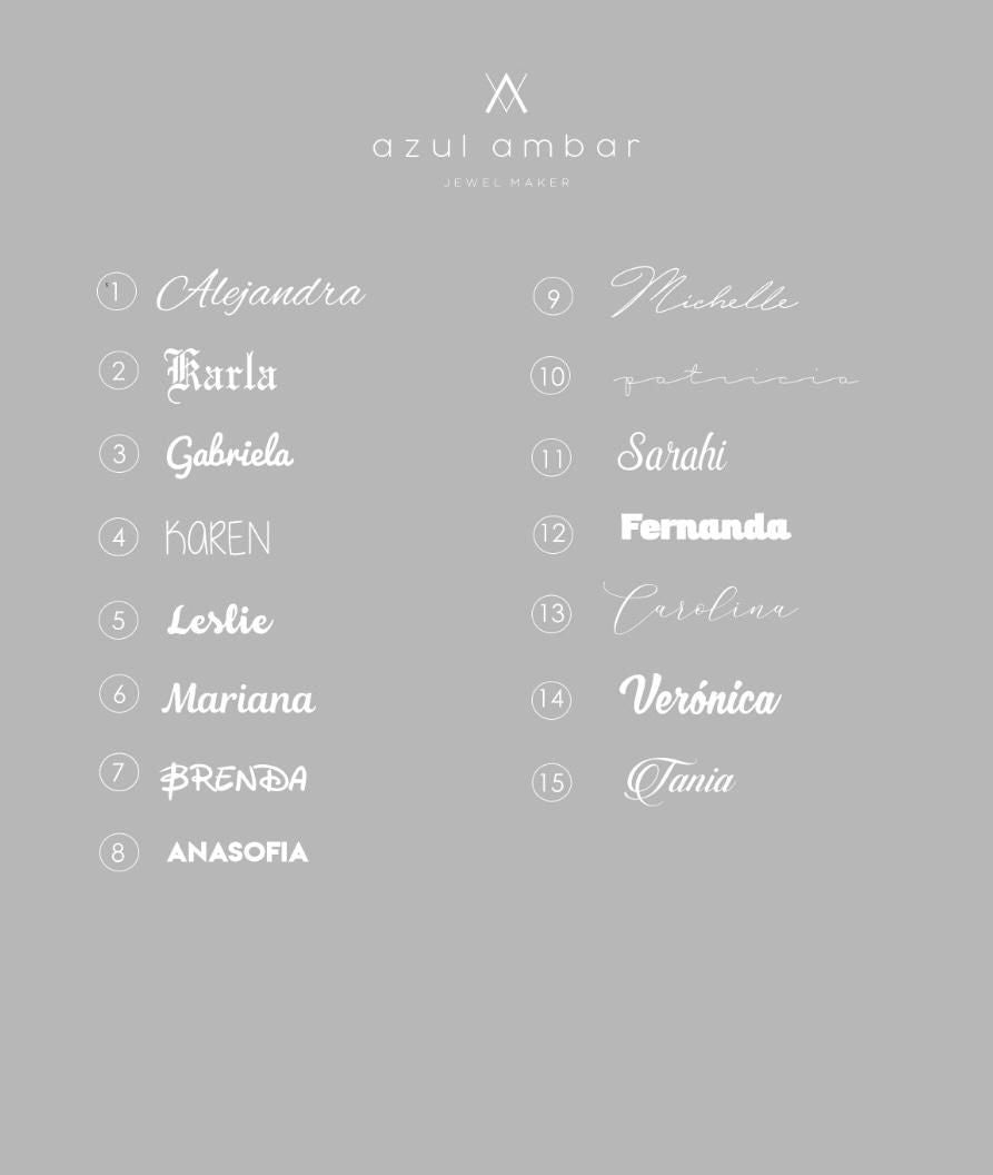 Anillo con nombre