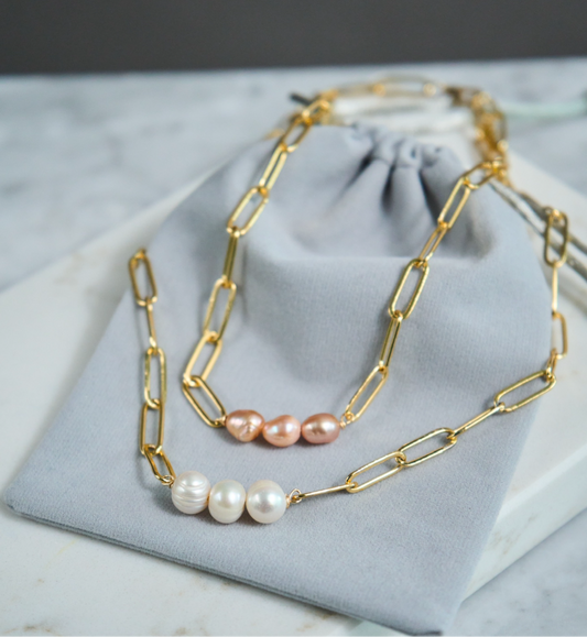 Collar Zalma perla
