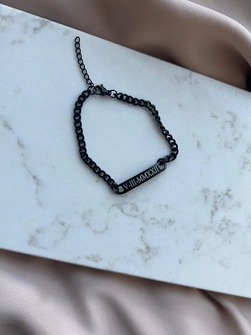 Pulsera eslabón Maxin black