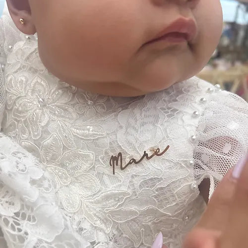 Broche bautizo nombre