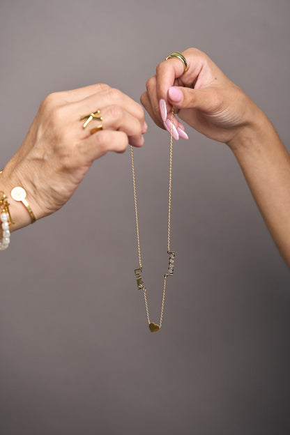Collar names necklace mini